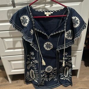 Just in time for summer! Lightweight, embroidered dress from Anthro